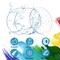 60 PCS Transparent Acrylic Circle Discs Thick Round Acrylic Sheets Acrylic Circle Disc Ornament Blanks Clear Round Acrylic Ornaments for DIY Projects and Crafts (1.5 Inch)